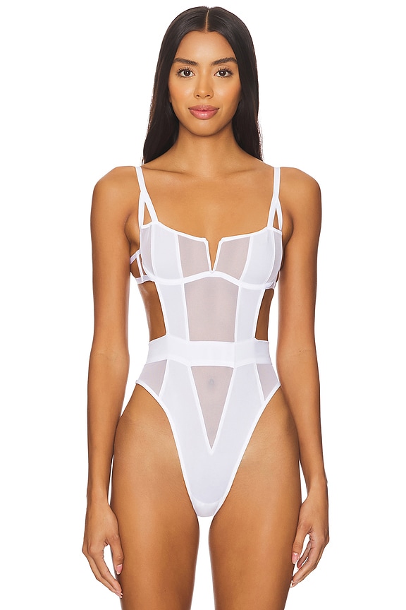 view 2 of 5 MONO CON CABLE ORLA in White