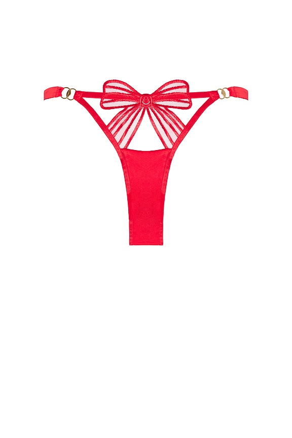 view 1 of 4 Annabel Open-back Brief in Red