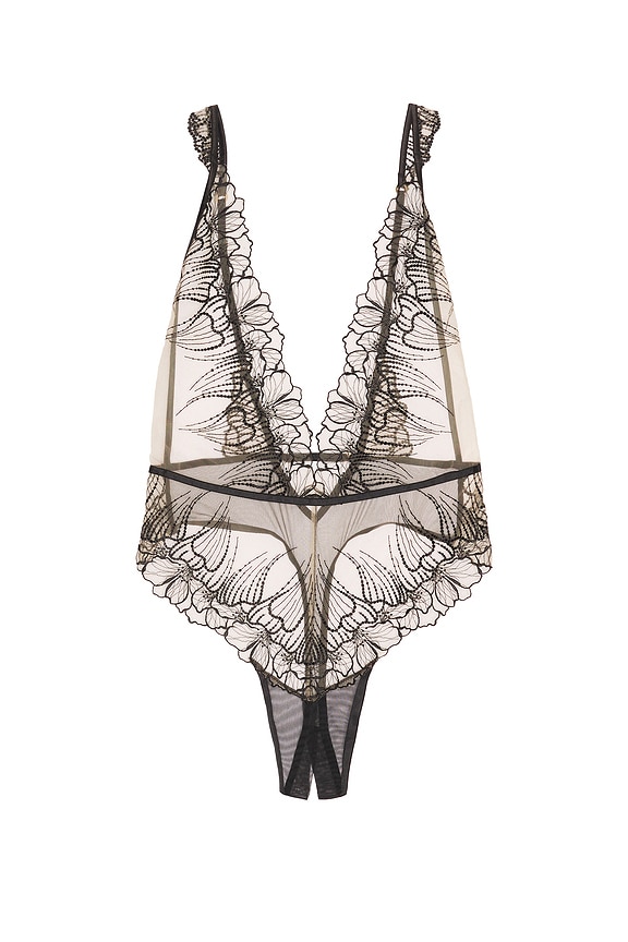 view 1 of 2 BODY AMAROSA in Black & Sheer