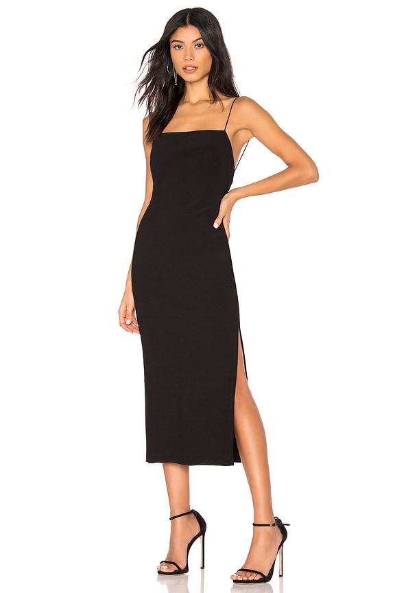 view 1 of 3 VESTIDO MIDI LILA in Black