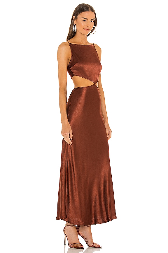 view 2 of 3 Camila Cut Out Maxi Dress in Cherry