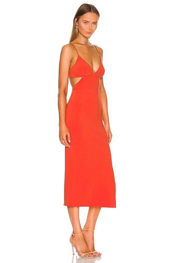 view 2 of 3 Ella Midi Dress in Flame