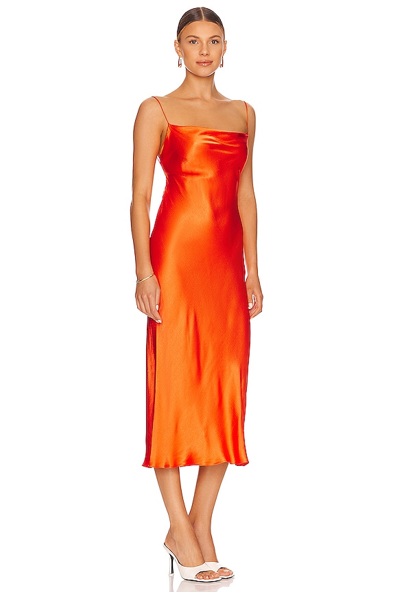 view 2 of 3 Lorelai Tie Maxi Dress in Fire Red