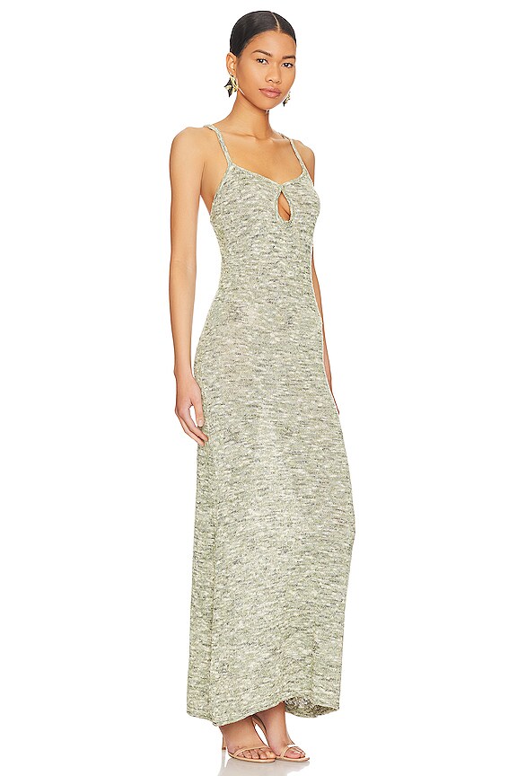 view 2 of 3 Willow Knit Maxi Dress in Sage Marle