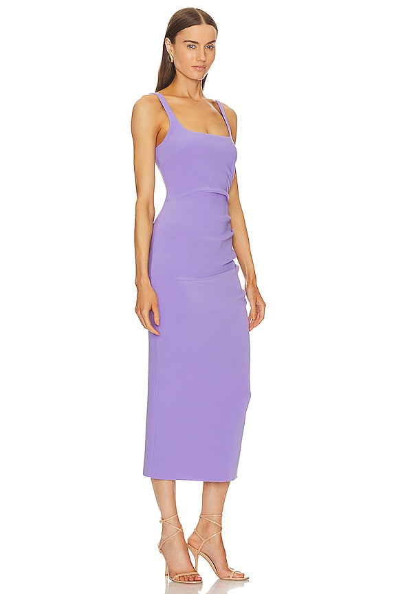view 2 of 3 Karina Tuck Midi Dress in Grape