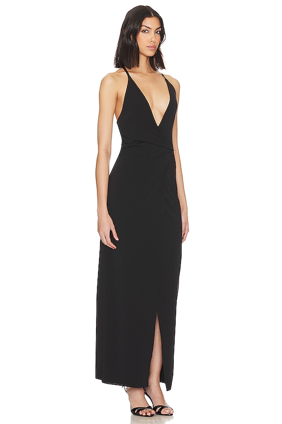 view 2 of 5 Zadie Wrap Maxi Dress in Black