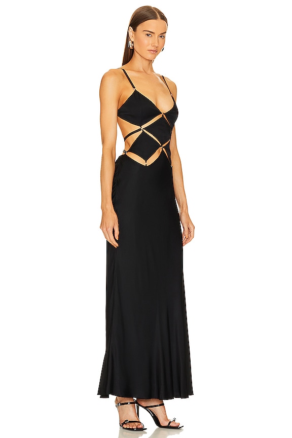 view 2 of 3 DIAMOND DAYS マキシドレス in Black