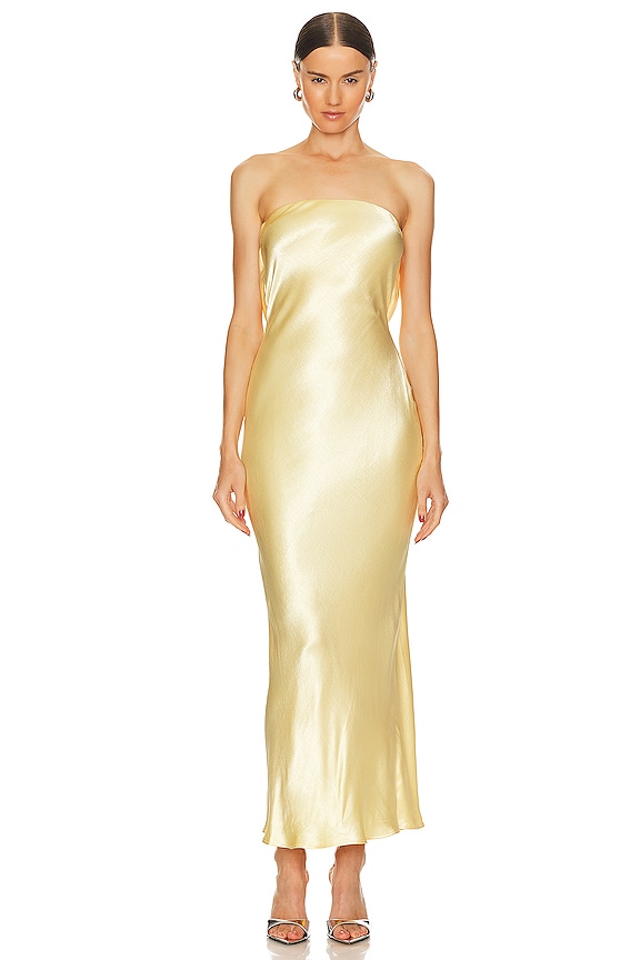 view 2 of 3 Moondance Dress in Butter Yellow