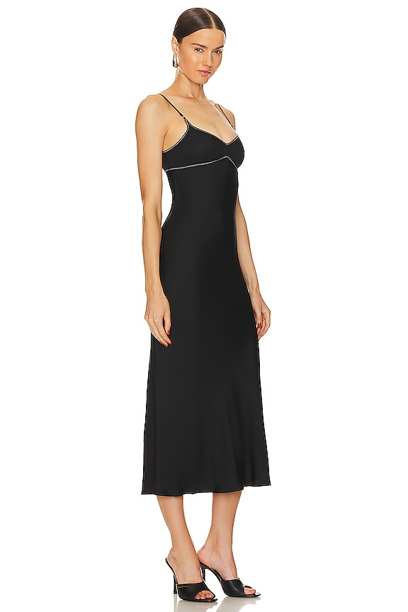 view 2 of 3 Emery Midi Dress in Black & Ivory