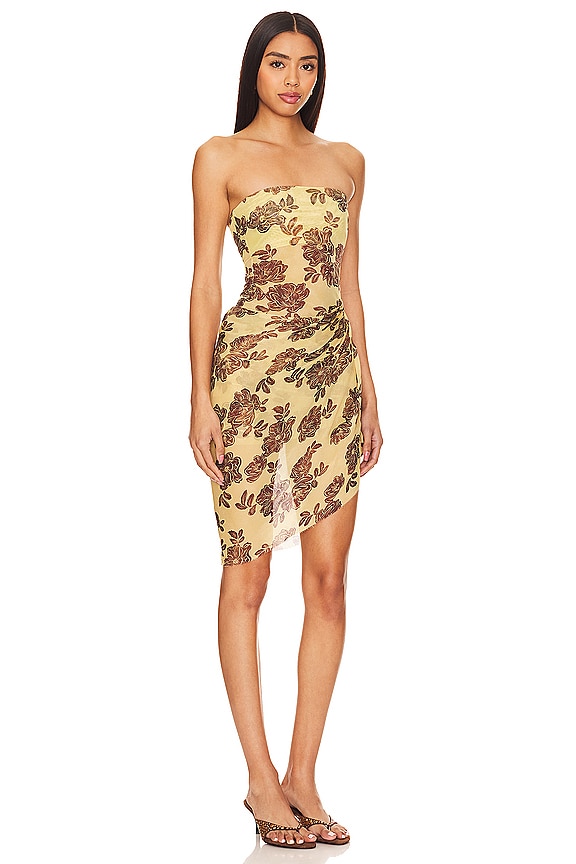 view 2 of 3 Malibu Bay Draped Mini in Citrus Plum Floral