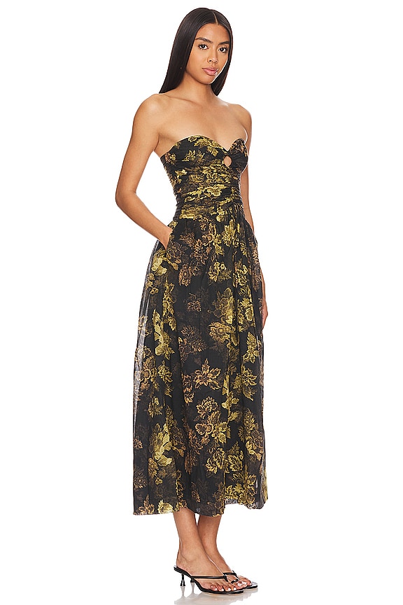 view 2 of 3 ПЛАТЬЕ БЕЗ БРЕТЕЛЬ PALMER in Jasper Floral