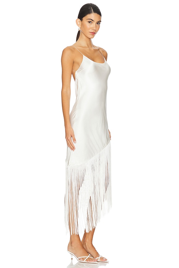 view 2 of 3 VESTIDO CON FLECOS SASHAY in Ivory