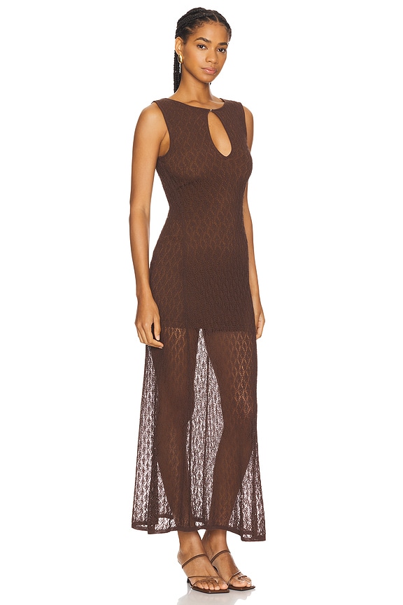 view 2 of 4 Aurora Dress in Chocolate