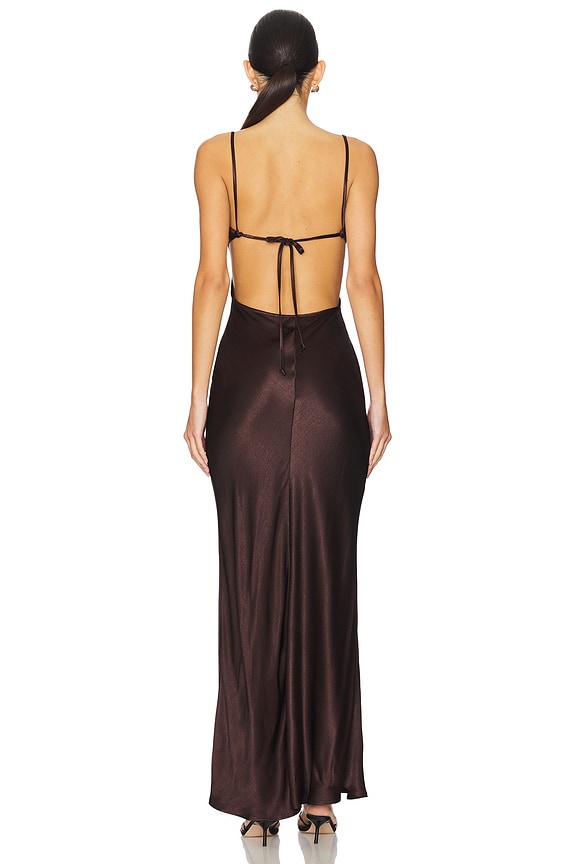 bec and bridge cedar city maxi dress brown + in Dark Choc Formal dress