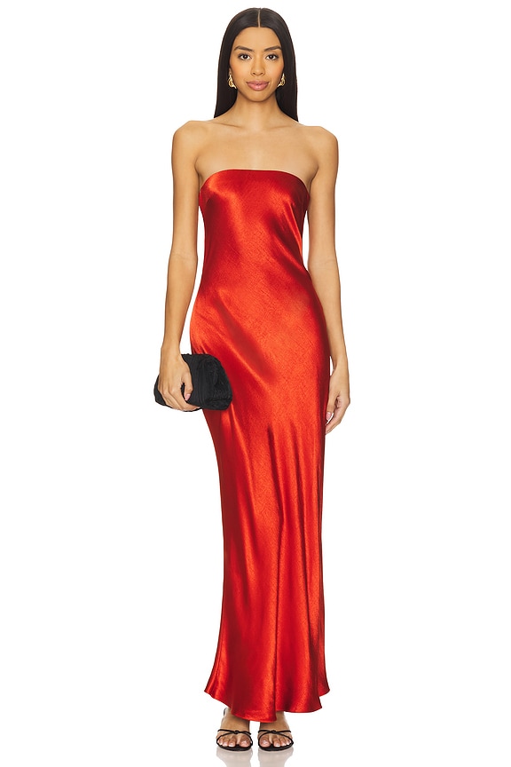 view 2 of 4 ROBE BUSTIER MOONDANCE in Crimson