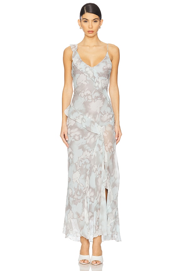 view 2 of 4 Zabelle Frill Dress in Moonshadow