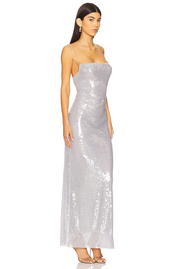 view 2 of 4 Aishya Maxi Dress in Lilac Grey