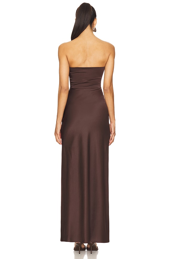 decadence strapless maxi dress brown product info and reviews Bec + Bridge Eternity in Dark Chocolate Princess polly