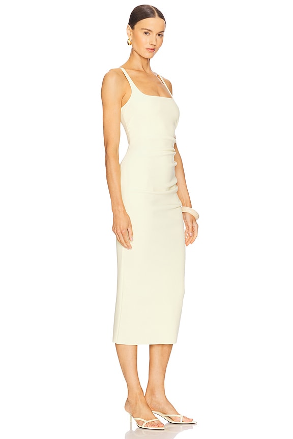 view 2 of 4 Be Mine Square Neck Dress in Ice Yellow