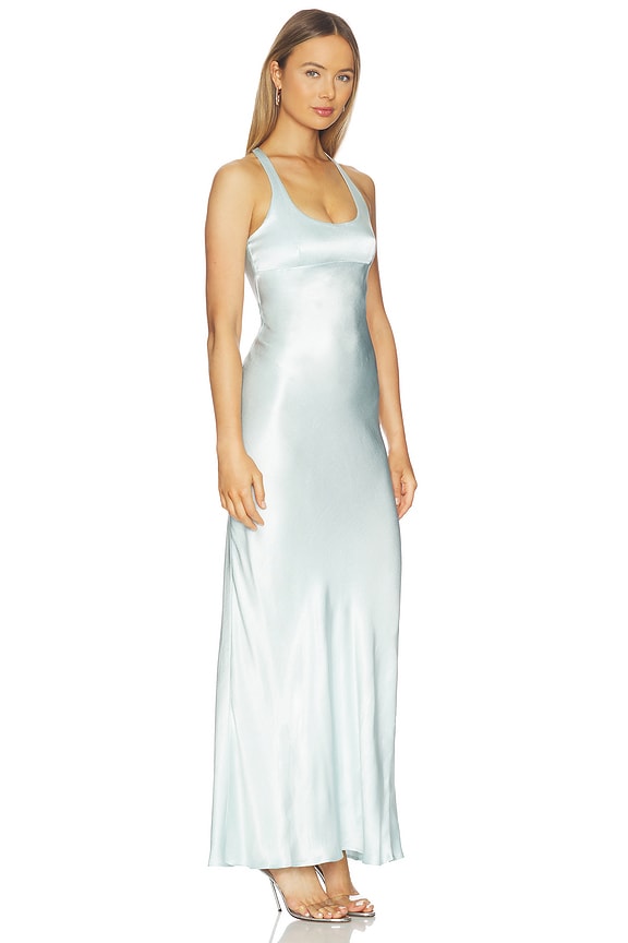 view 2 of 3 Maxina Crossover Dress in Arctic Blue