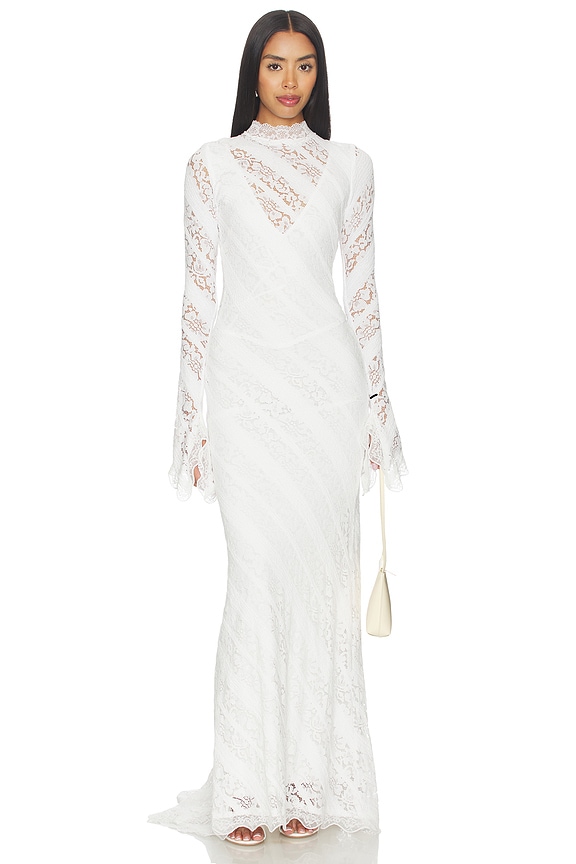 view 2 of 4 VESTIDO LARGO HENRIETTA in White