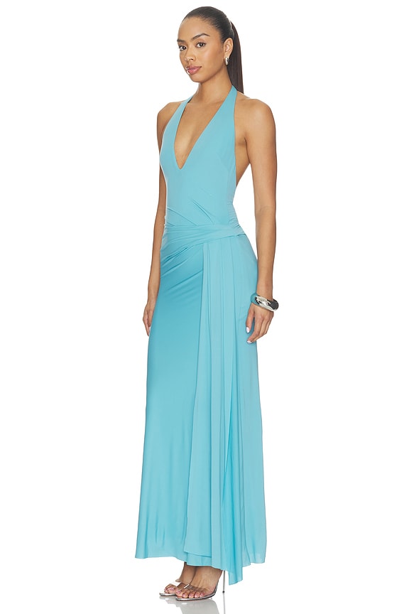 view 2 of 3 VESTIDO HALTER REMI  in Marine Blue