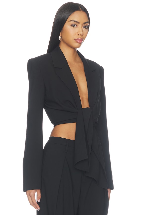 view 2 of 4 Elenora Cropped Jacket in Black