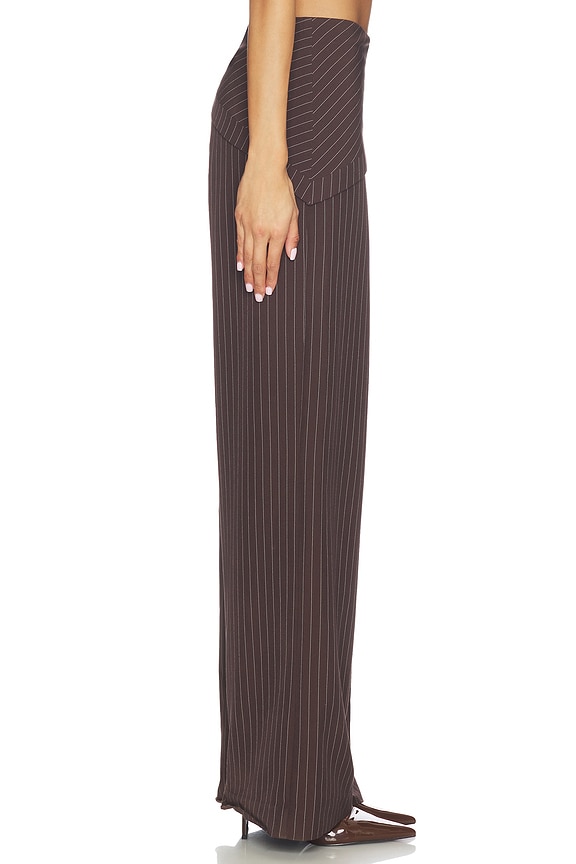 view 2 of 6 Andre Overlay Pant in Choc Pinstripe