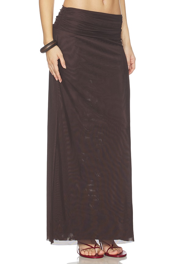 view 2 of 6 Eva Maxi Skirt in Dark Chocolate