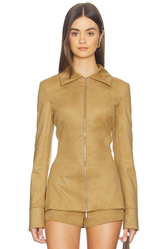 view 2 of 5 Chambord Zip Shirt in Olive Oil