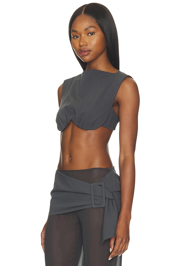 view 2 of 4 Otis Top in Charcoal