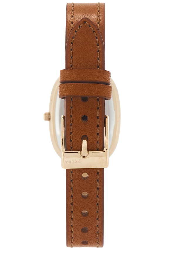 view 2 of 4 Jane Leather Watch in Tan & Gold