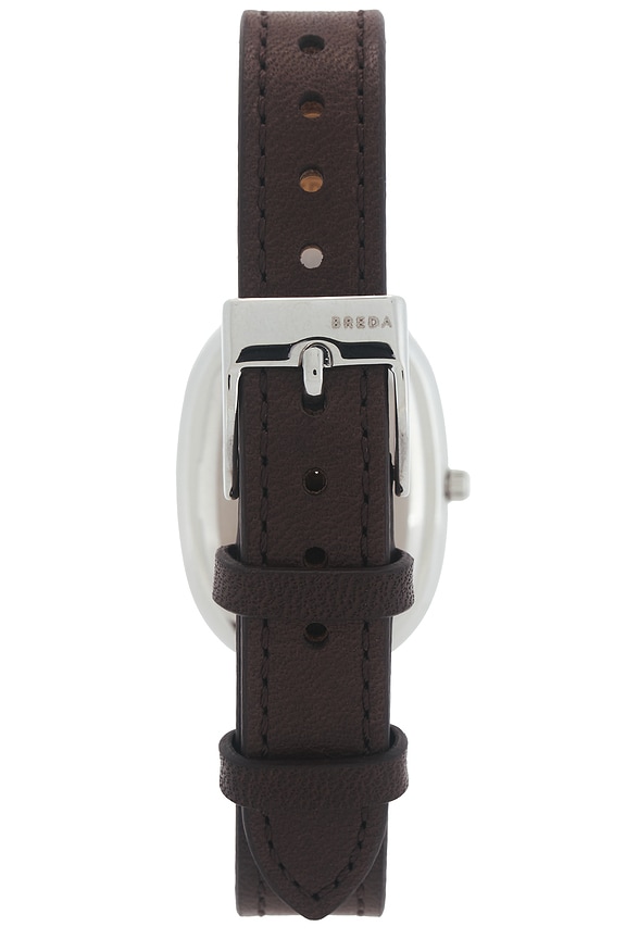 view 2 of 4 Jane Leather Watch in Black & Silver