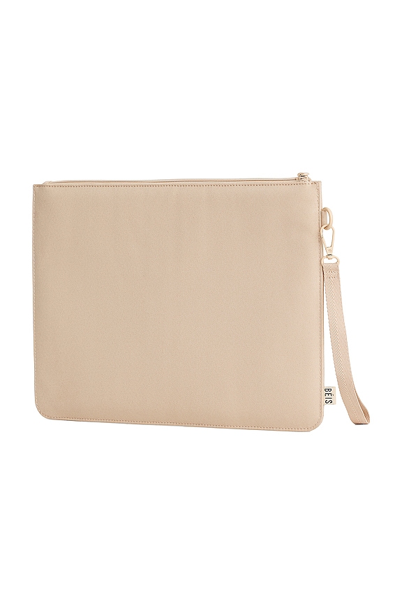 view 2 of 2 The BEISICS Laptop Pouch in Beige