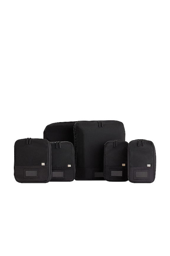 view 1 of 5 6 Piece Compression Packing Cubes in Black