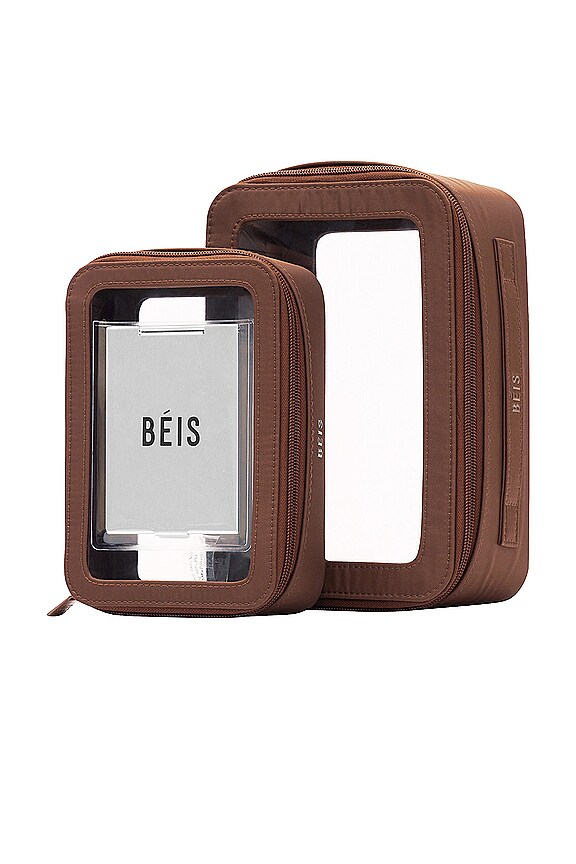 view 2 of 4 ENSEMBLE ÉTUIS POUR COSMÉTIQUES THE INFLIGHT in Maple