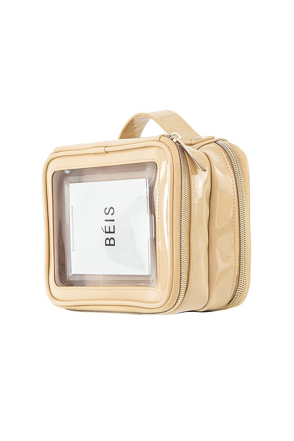 view 2 of 4 The Carry On Cosmetic Case in Beige