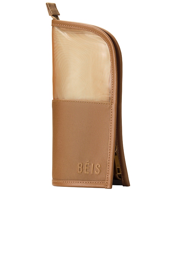 view 1 of 4 THE MAKEUP BRUSH POUCH 메이크업 브러시 파우치 in Camel