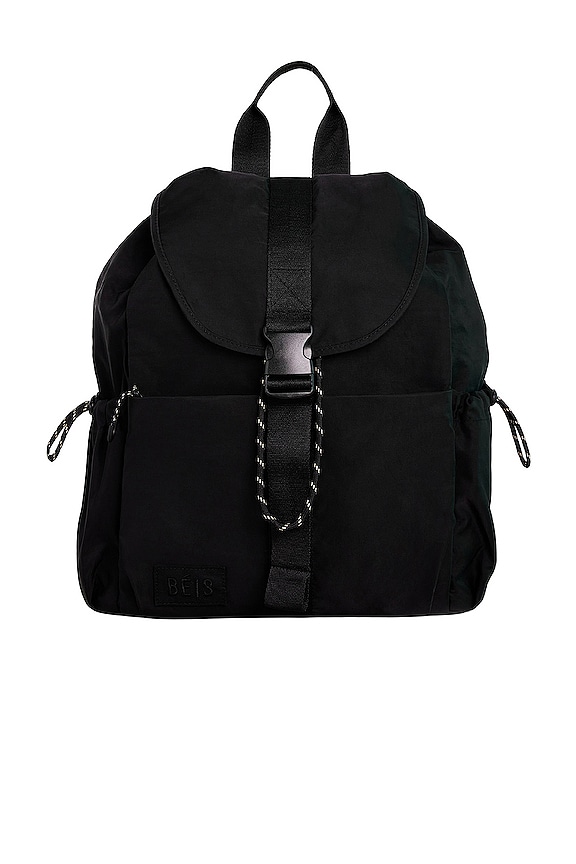 BEIS The Sport Backpack in Black | REVOLVE