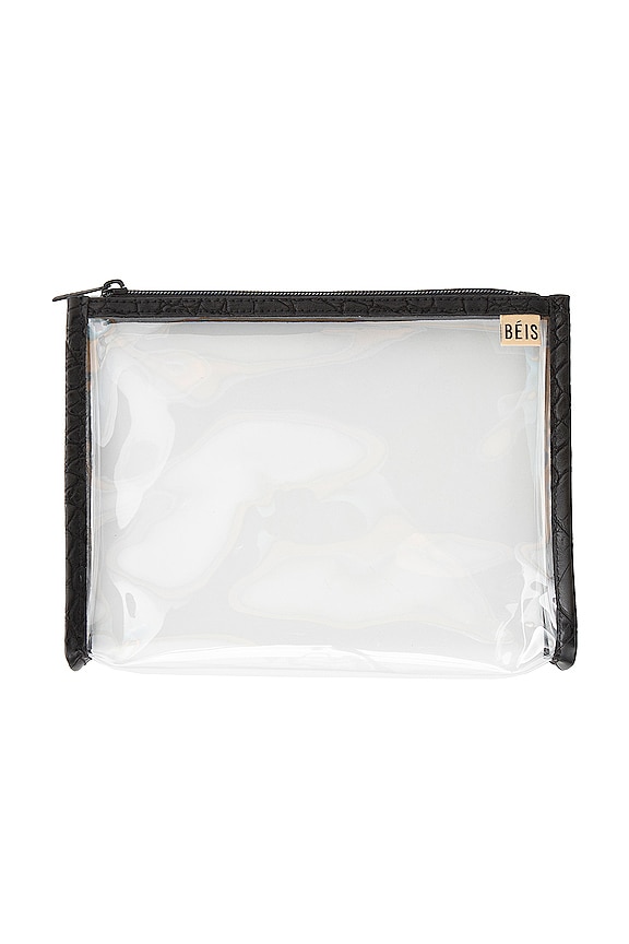 view 2 of 5 Passport and Luggage Tag Set in Black Croc