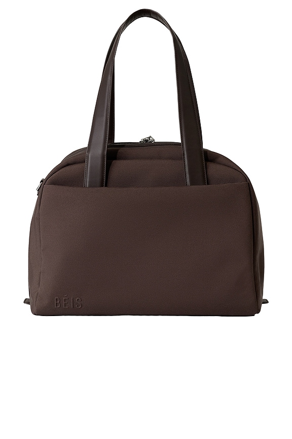 view 2 of 4 The Leather Trim Duffle in Espresso
