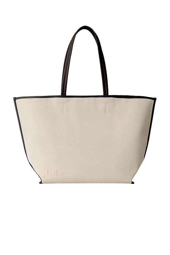 view 1 of 3 The Leather Trim Tote in Espresso