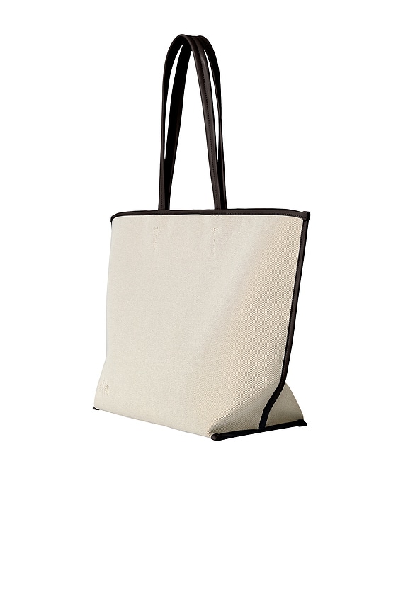 view 2 of 3 The Leather Trim Tote in Espresso