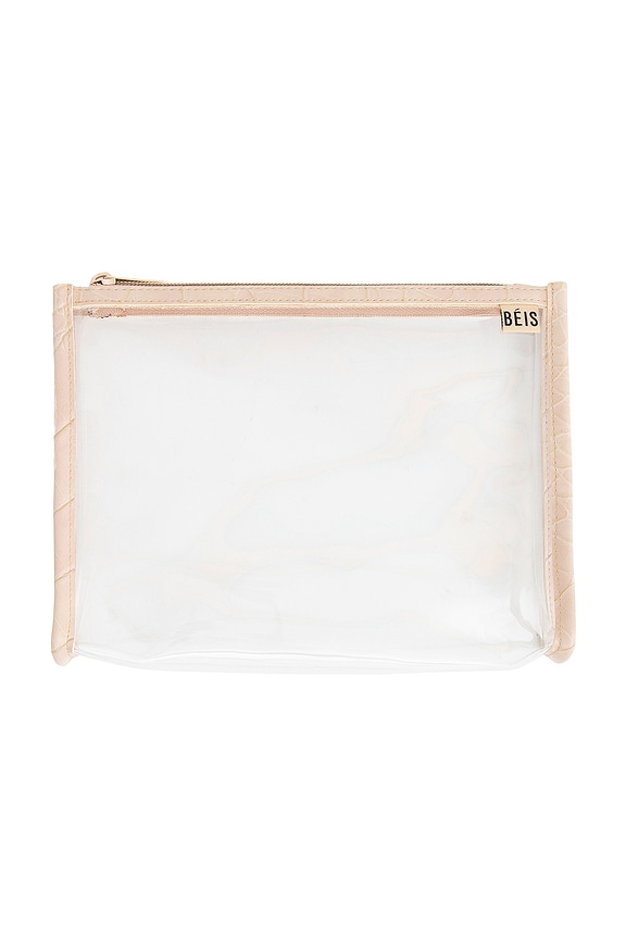 view 2 of 4 Passport and Luggage Tag Set in Beige Croc