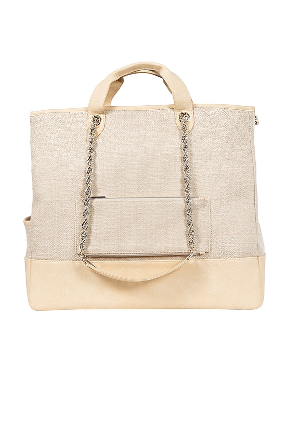 view 2 of 8 The Woven Tote in Beige