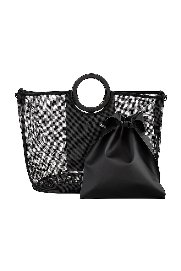 BEIS Beach Bag in Black | REVOLVE