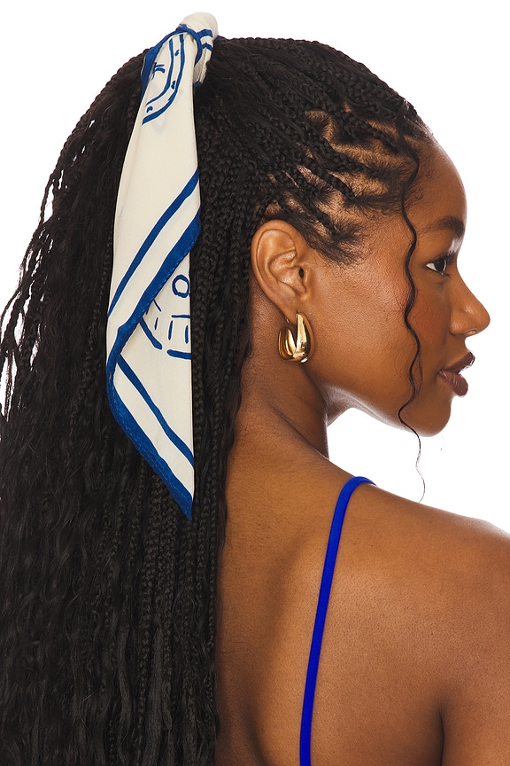 view 2 of 4 Tableau Scarf in Blue