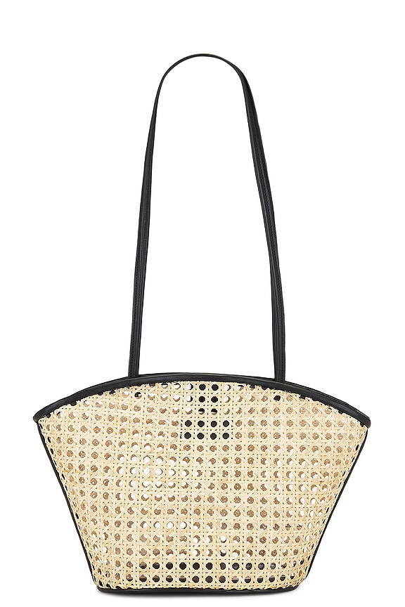 view 2 of 4 Mira Small Tote in Black Rattan