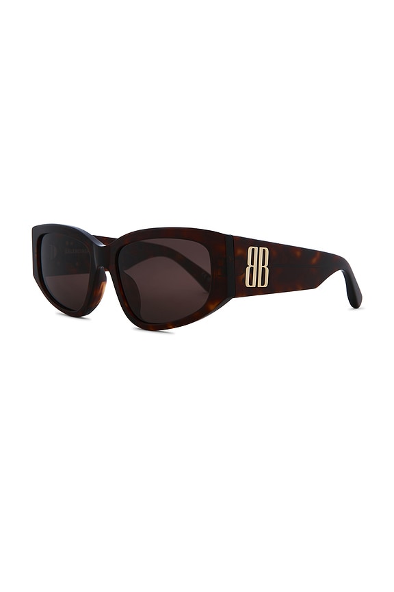 view 2 of 3 Cat Eye Sunglasses in Havana & Brown