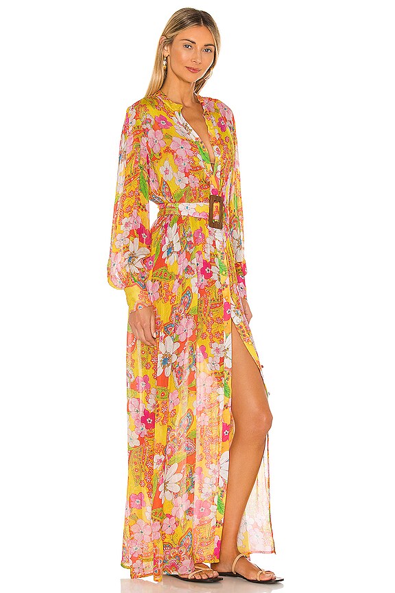 view 2 of 3 ROBE MAXI MISAKI in Mellow Yellow